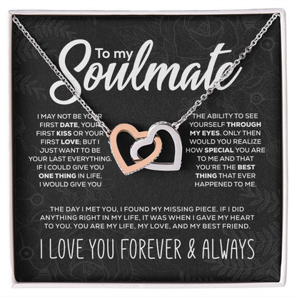To My Soulmate - Int Heart Necklace