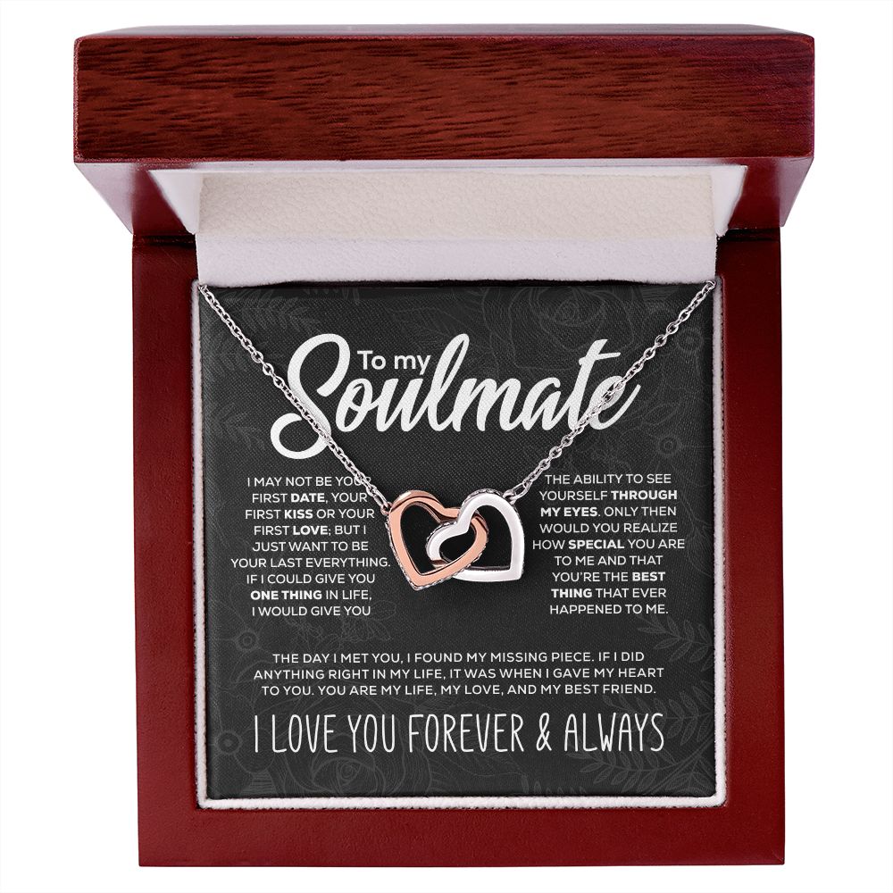 To My Soulmate - Int Heart Necklace