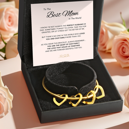 "Das Herz unserer Familie"-Armband