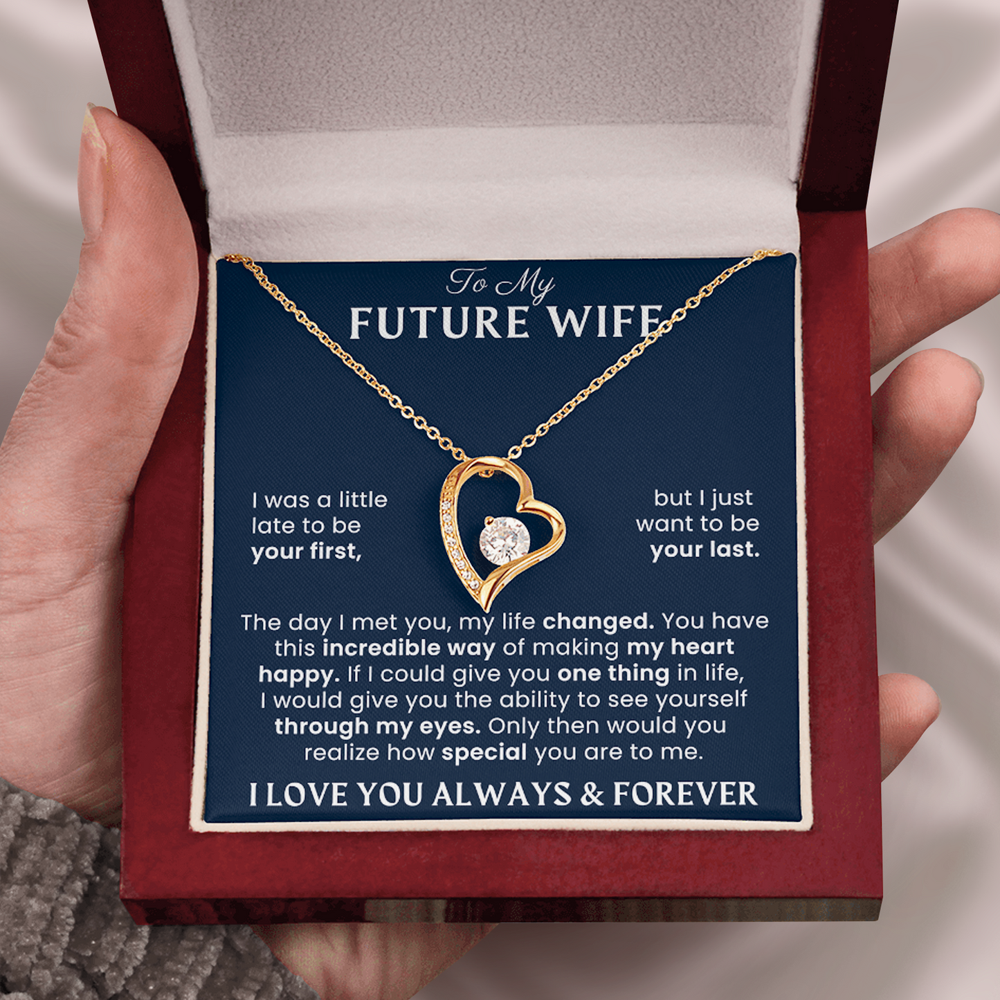 To My Future Wife - Für immer Liebe Halskette