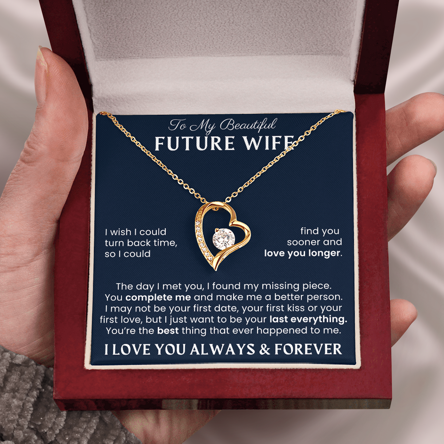 To My Future Wife - Für immer Liebe Halskette