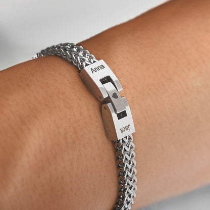 Für immer miteinander verbunden - Personalisiertes Armband
