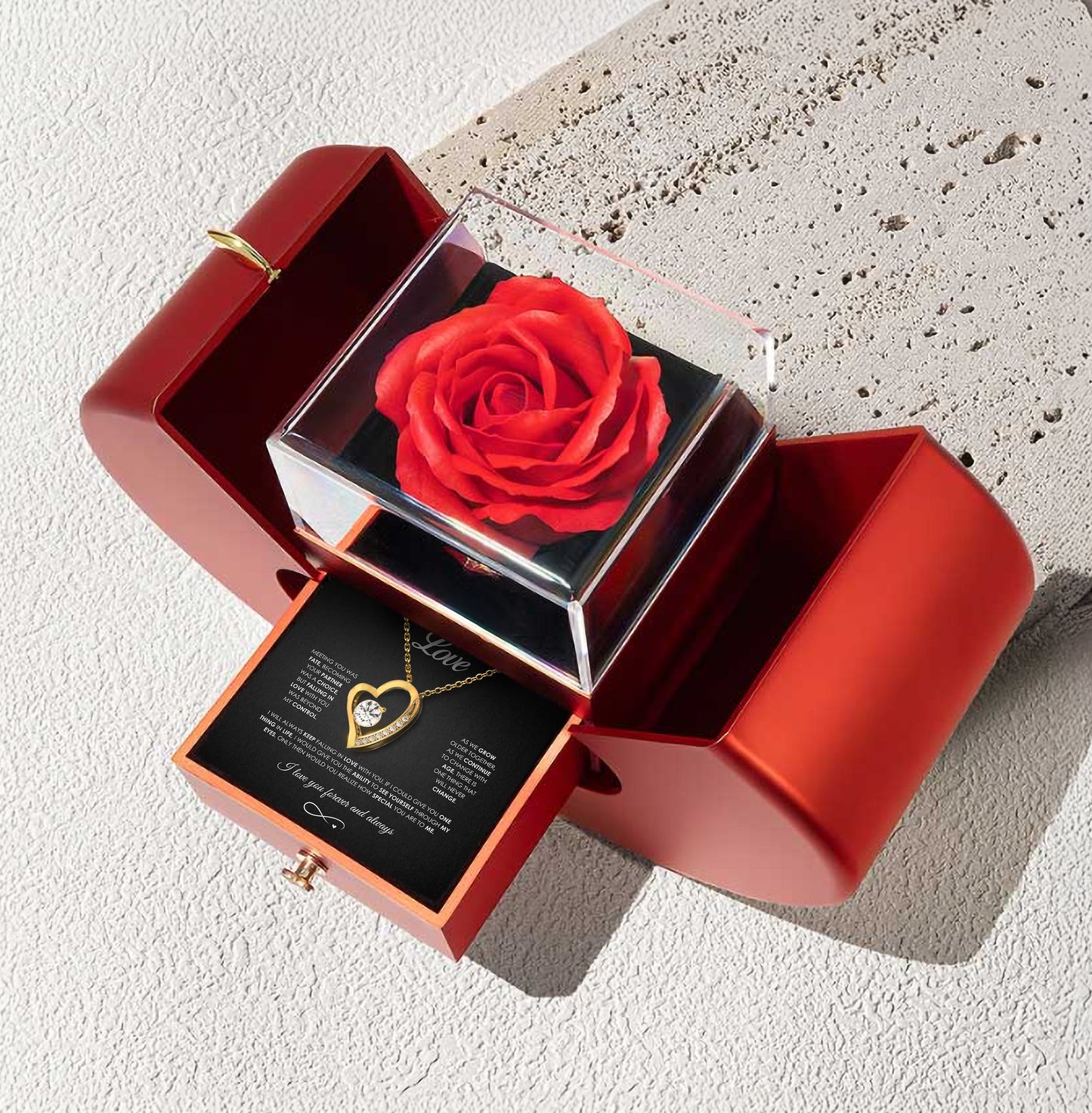 "Forever in My Heart" - Collar y caja de regalo de lujo