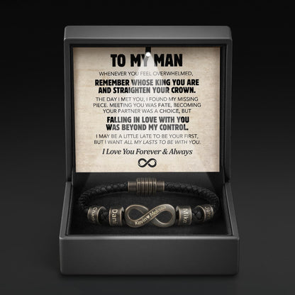 Infinity Name Bracelet - Para el hombre que nos mantiene unidos