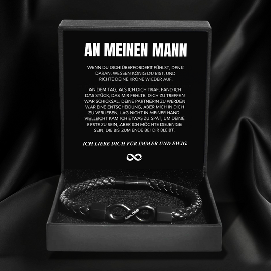 "Für meinen Mann" - Infinity-Armband personalizable