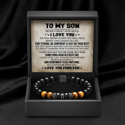 To My Son - Pulsera de protección Ojo de Tigre