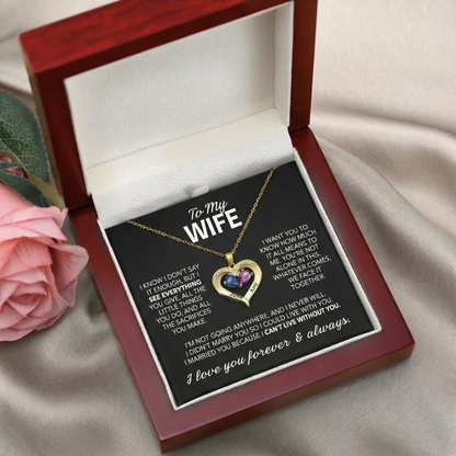 Always Yours - Birthstone Heart Necklace