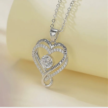 Collar con corazón infinito «Para mi esposa»