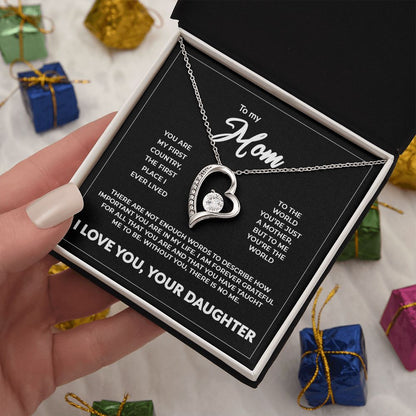To My Mom - "Without You There Is No Me" 14K Forever Necklace