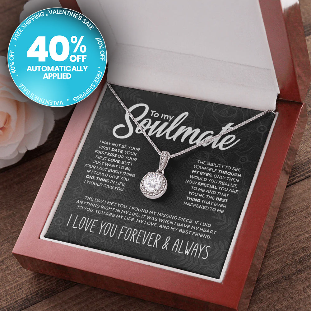 Oferta por tiempo limitado - To My Soulmate - I Love You - Sparkling Pendant Set